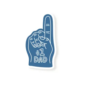 # 1 Dad Foam Finger Sticker