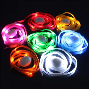 1 Pair Nylon LED Flashing Light Up Glow Shoelace