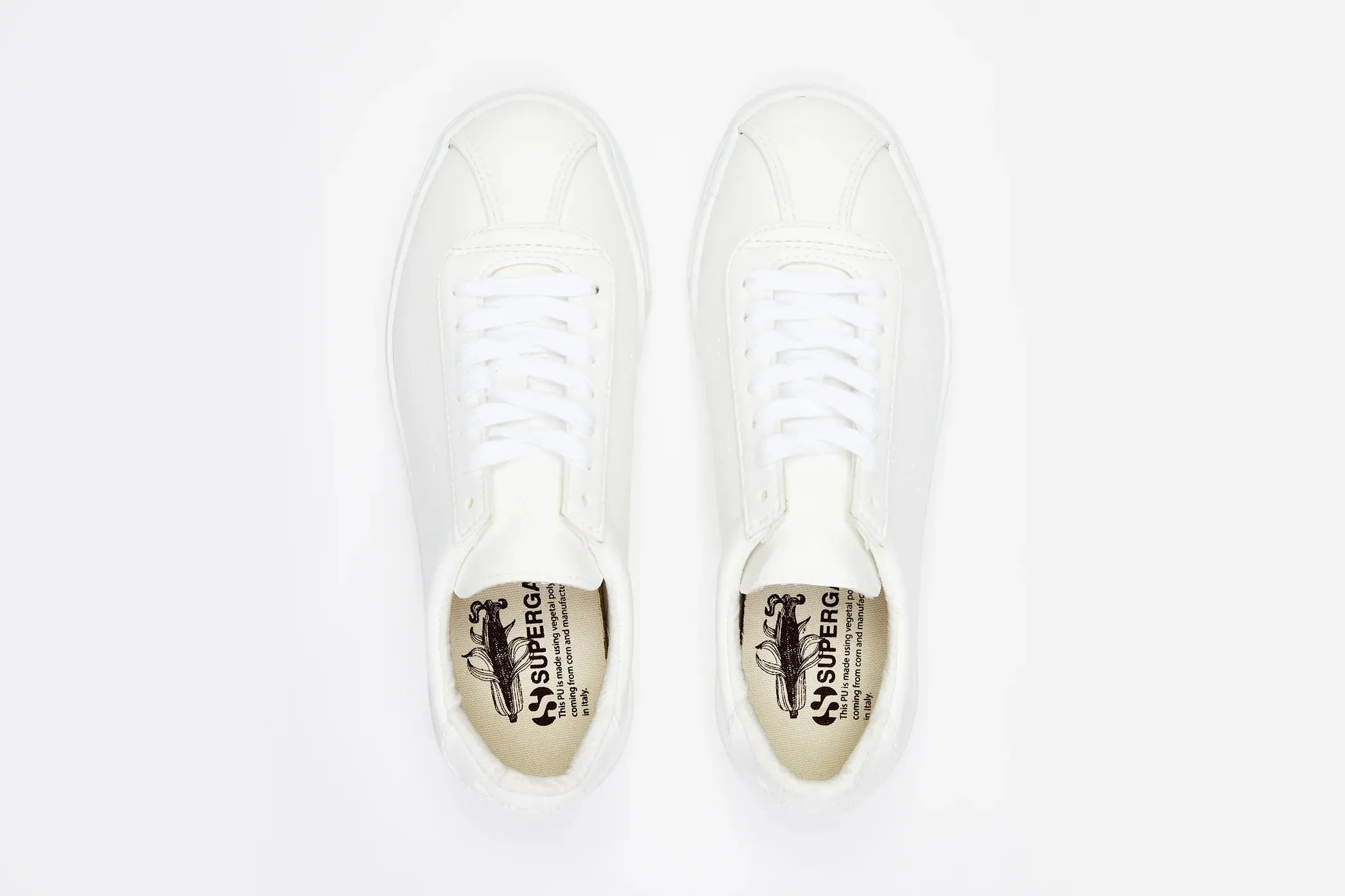 2843 Club S Corn-Based Leather White Unico