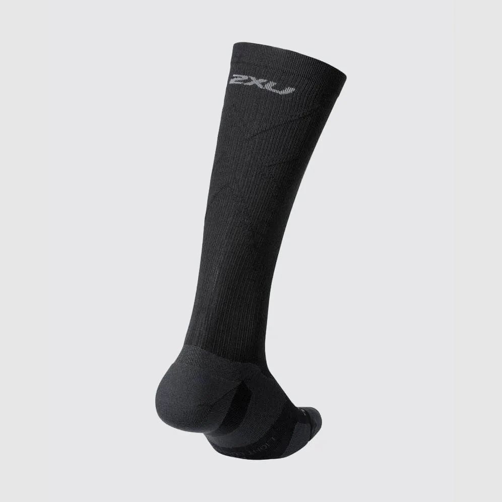 2XU - Vectr Light Cushion Full Length Compression Socks - Black/Titanium