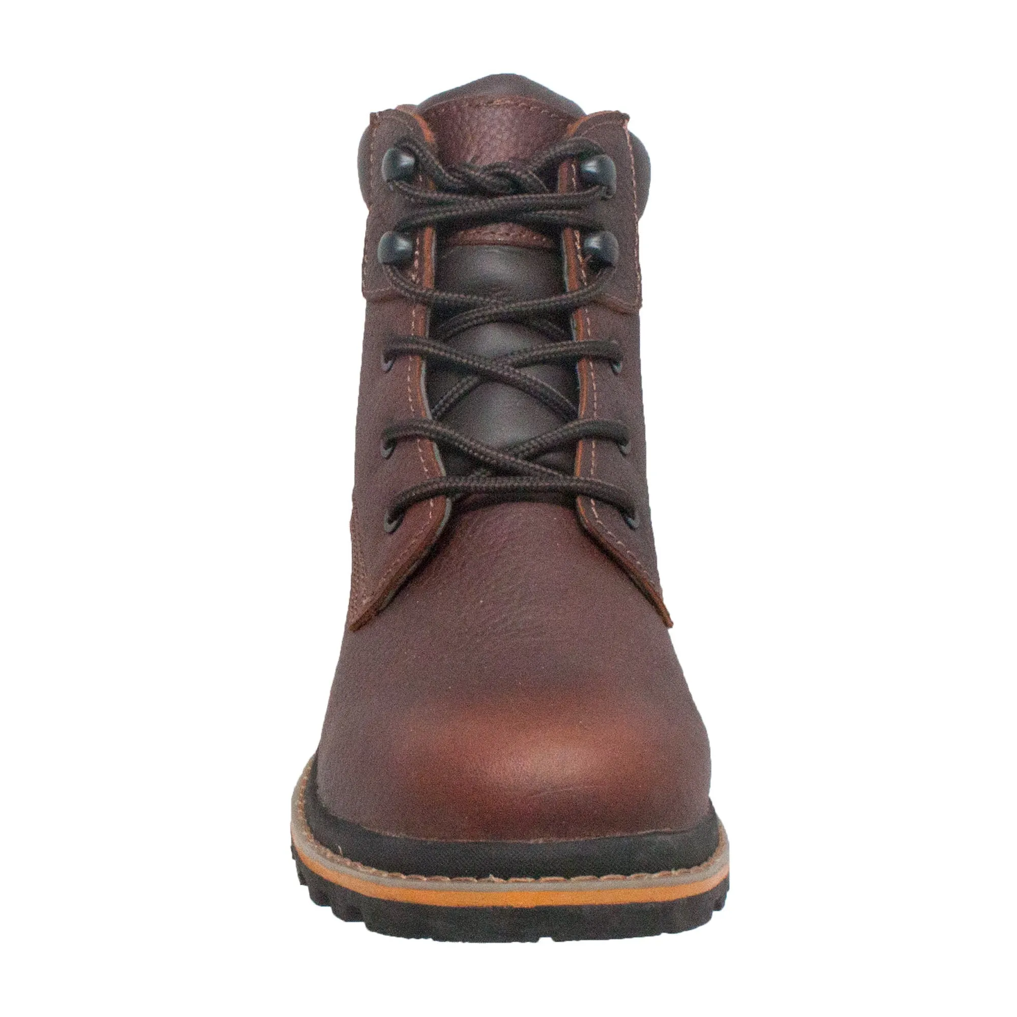 AdTec Mens Brown 6in Work Boots Oiled Leather