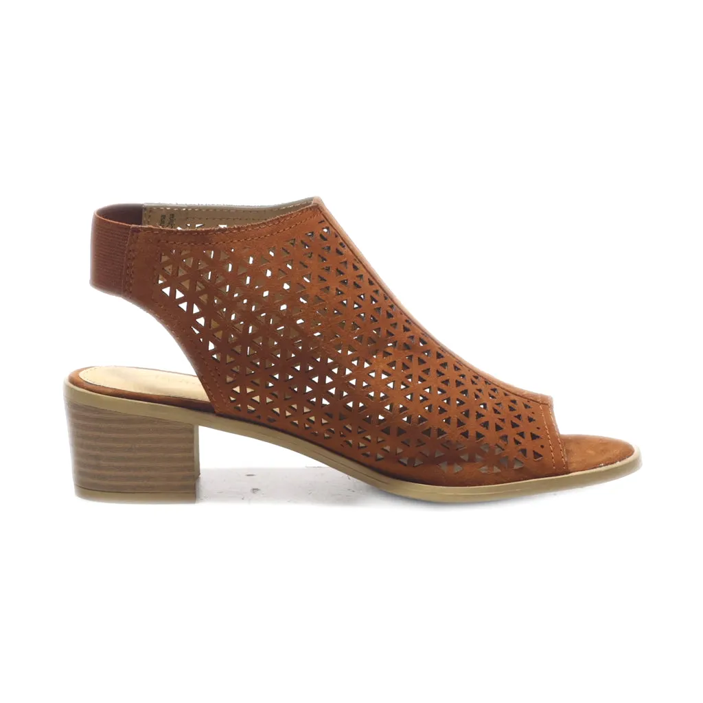 American Eagle Peep Toe Leather Brown Colour For Women