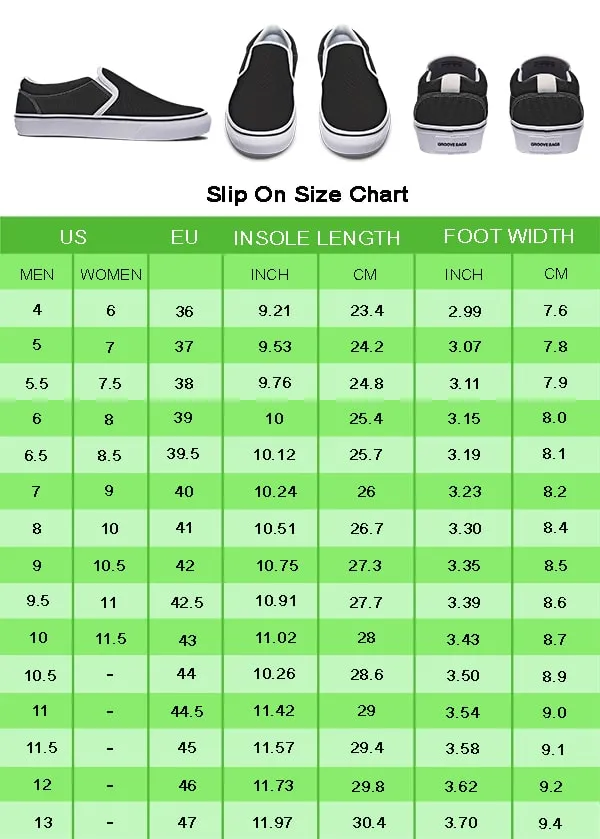 Ballet Shoe Diagram Slip-On Shoes