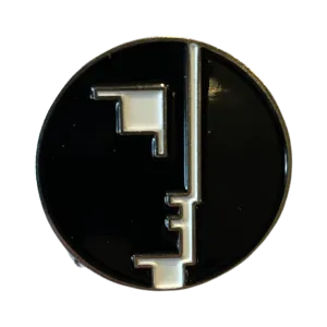 Bauhaus enamel pin