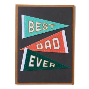 BEST DAD PENNANTS CARD