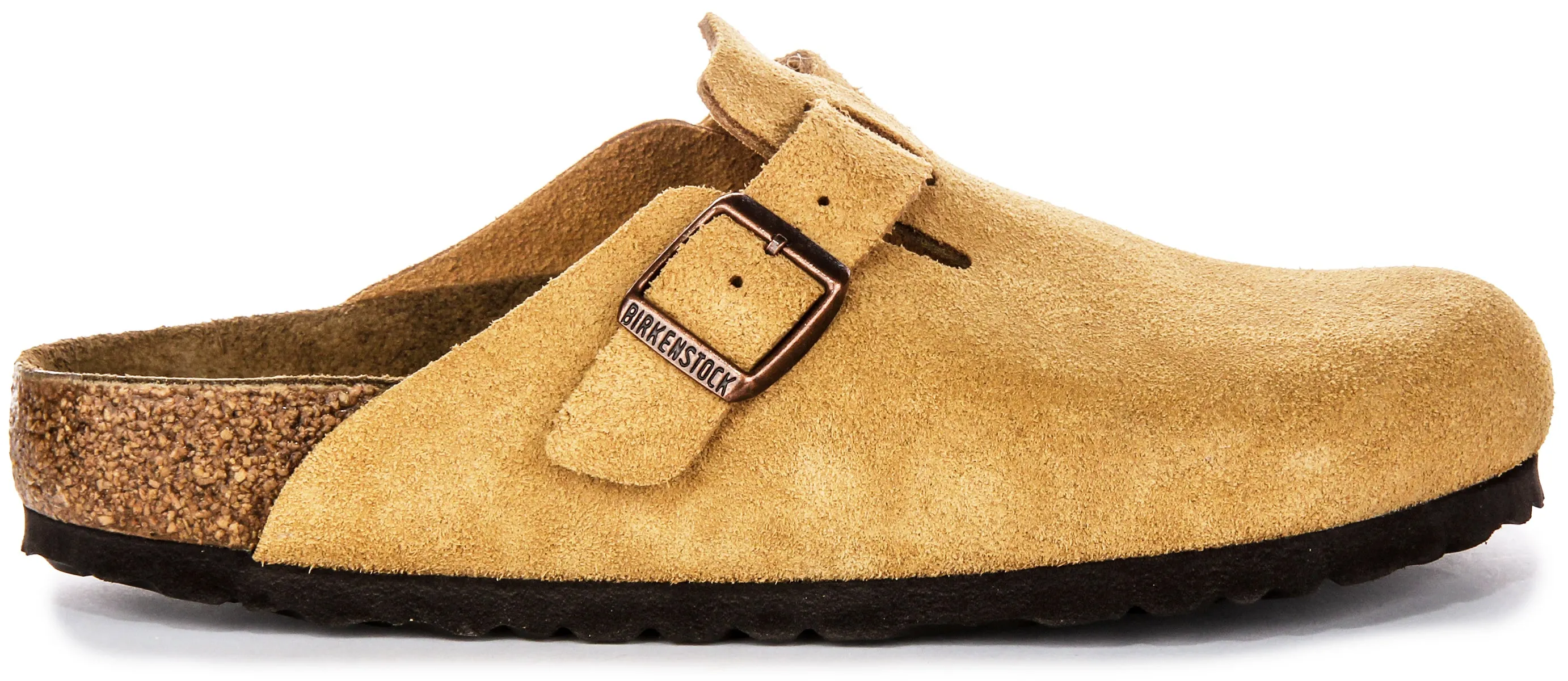 Birkenstock Boston Bs In Lattee | Regular Fit