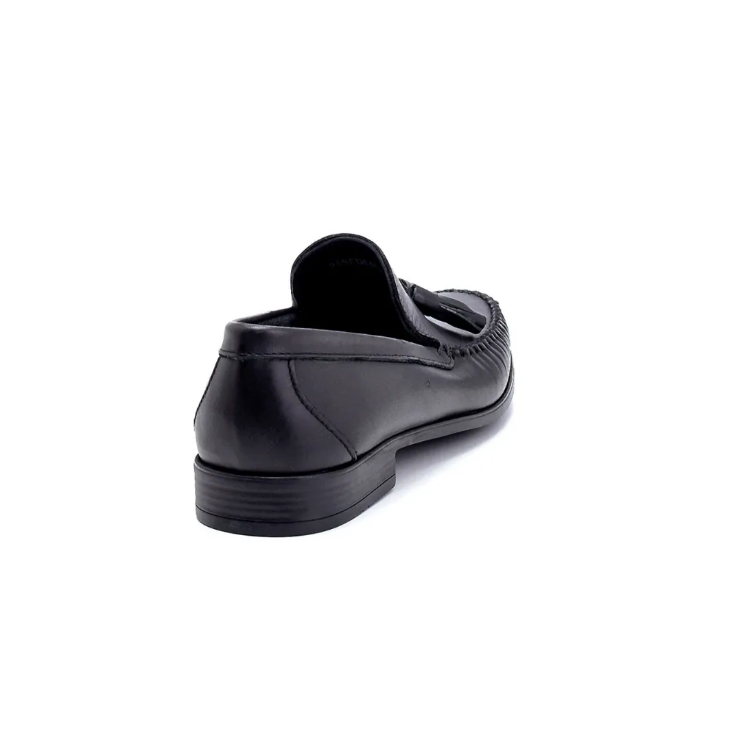 Black Men Leather Loafer