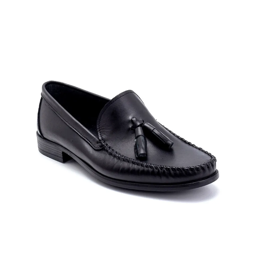 Black Men Leather Loafer