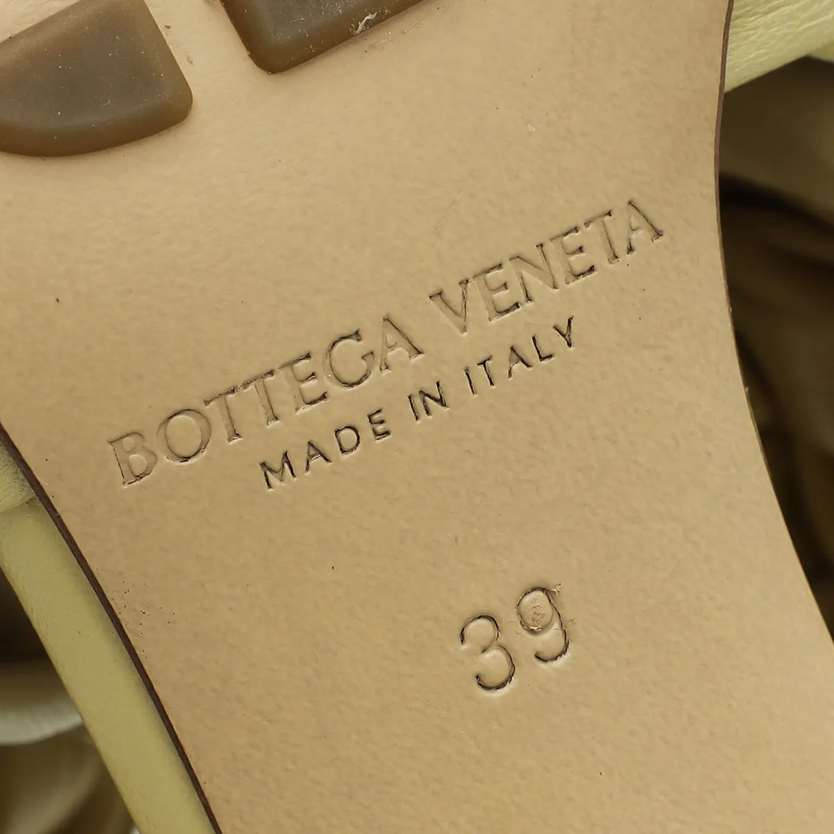 Bottega Veneta Butter Nappa Intrecciato The Board Heeled Sandals 39