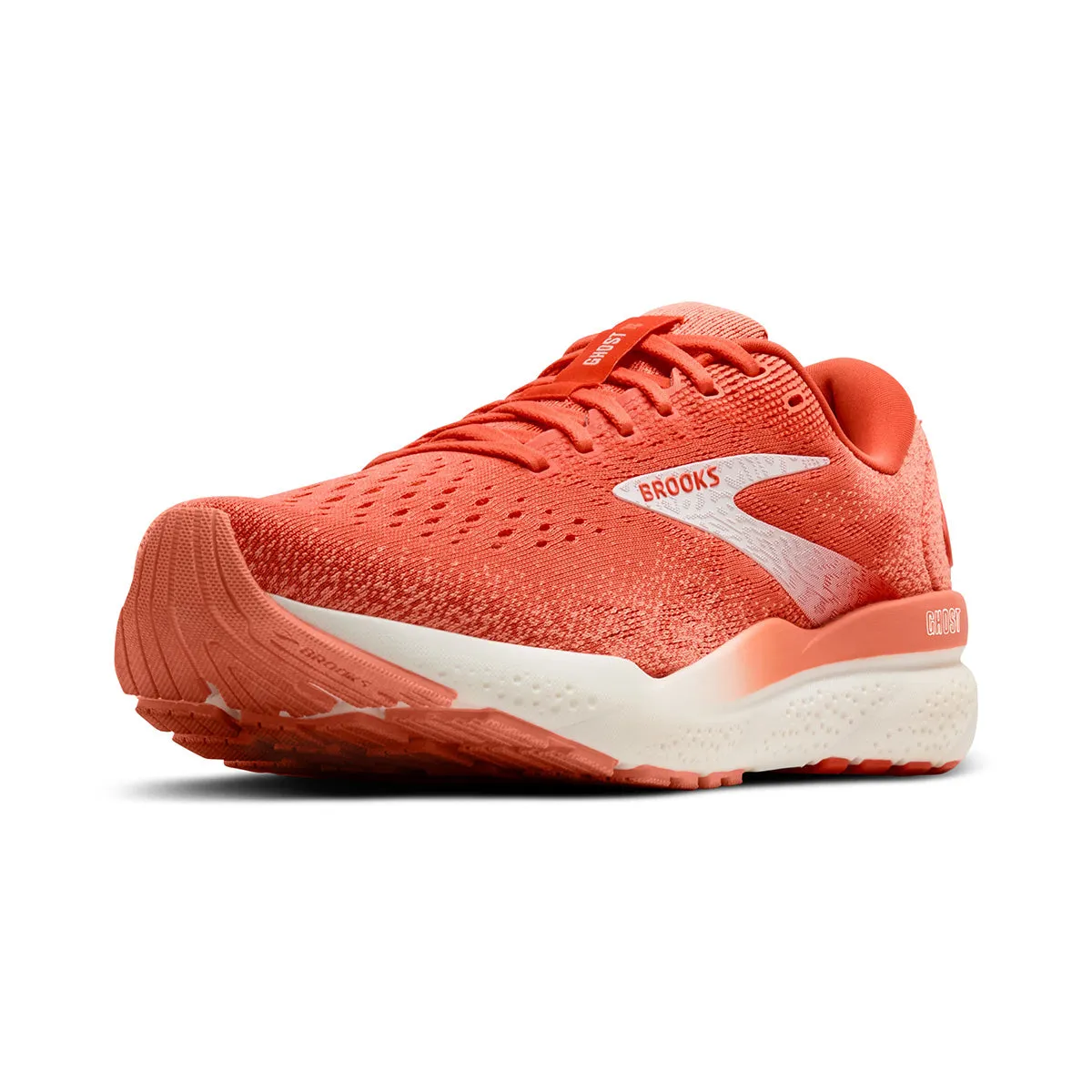 Brooks Ghost 16 Womens | Coral/desert Flower/coconut