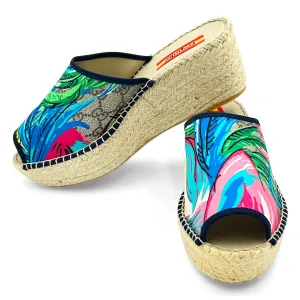 CAPODANNO Supreme Modern Wedge Espadrilles