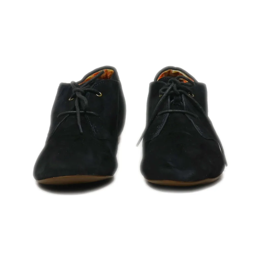 Clarks Lace Ups Suede Black Colour For Women