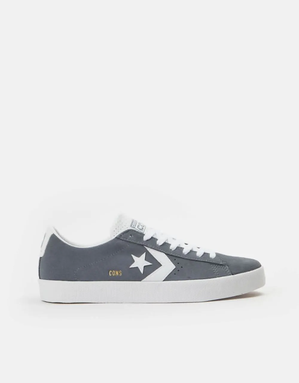 Converse PL Vulc Pro Ox Summer Skate Shoes - Lunar Grey/White/White