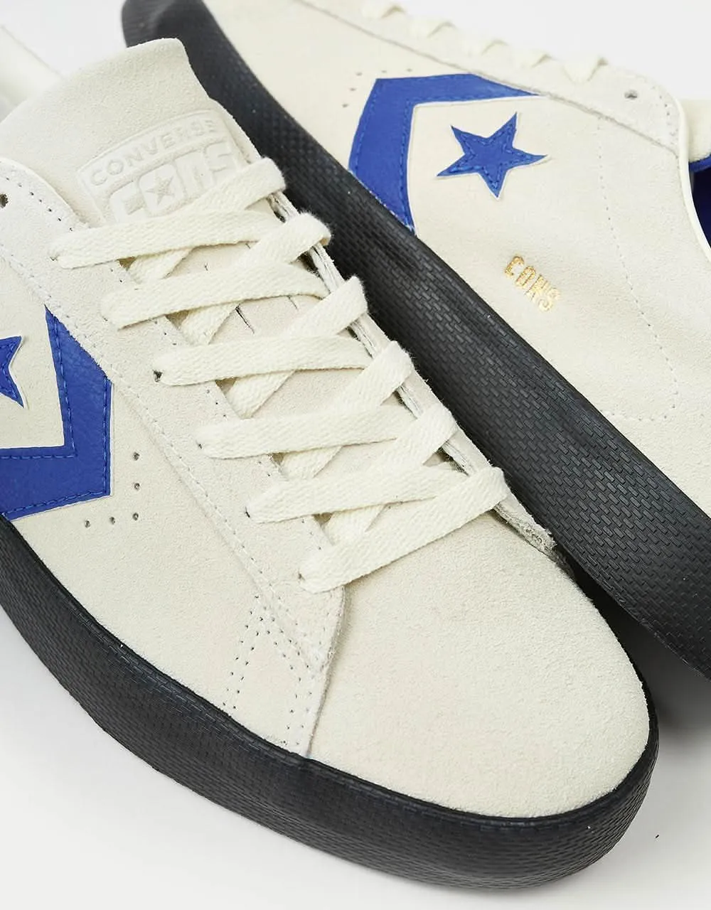 Converse PL Vulc Pro Skate Shoes - Egret/Blue/Black