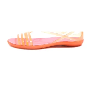 Crocs Isabella Flat Sandals Eva Orange Colour For Women