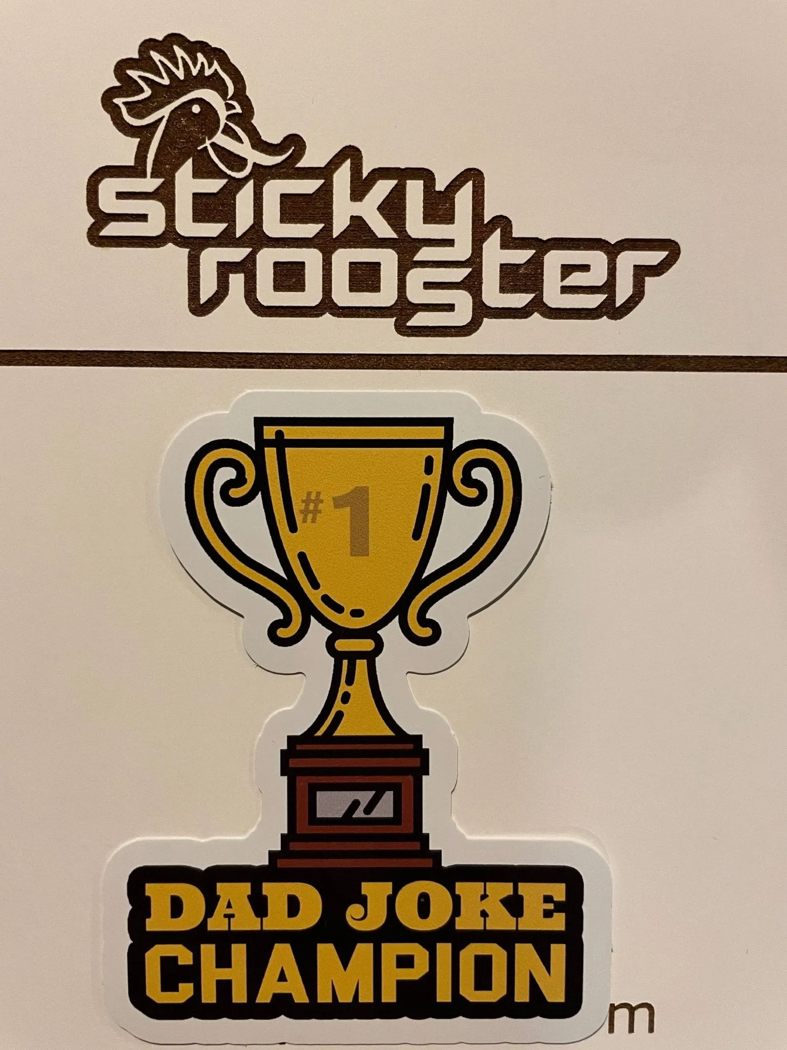 Dad Joke Champion sticker