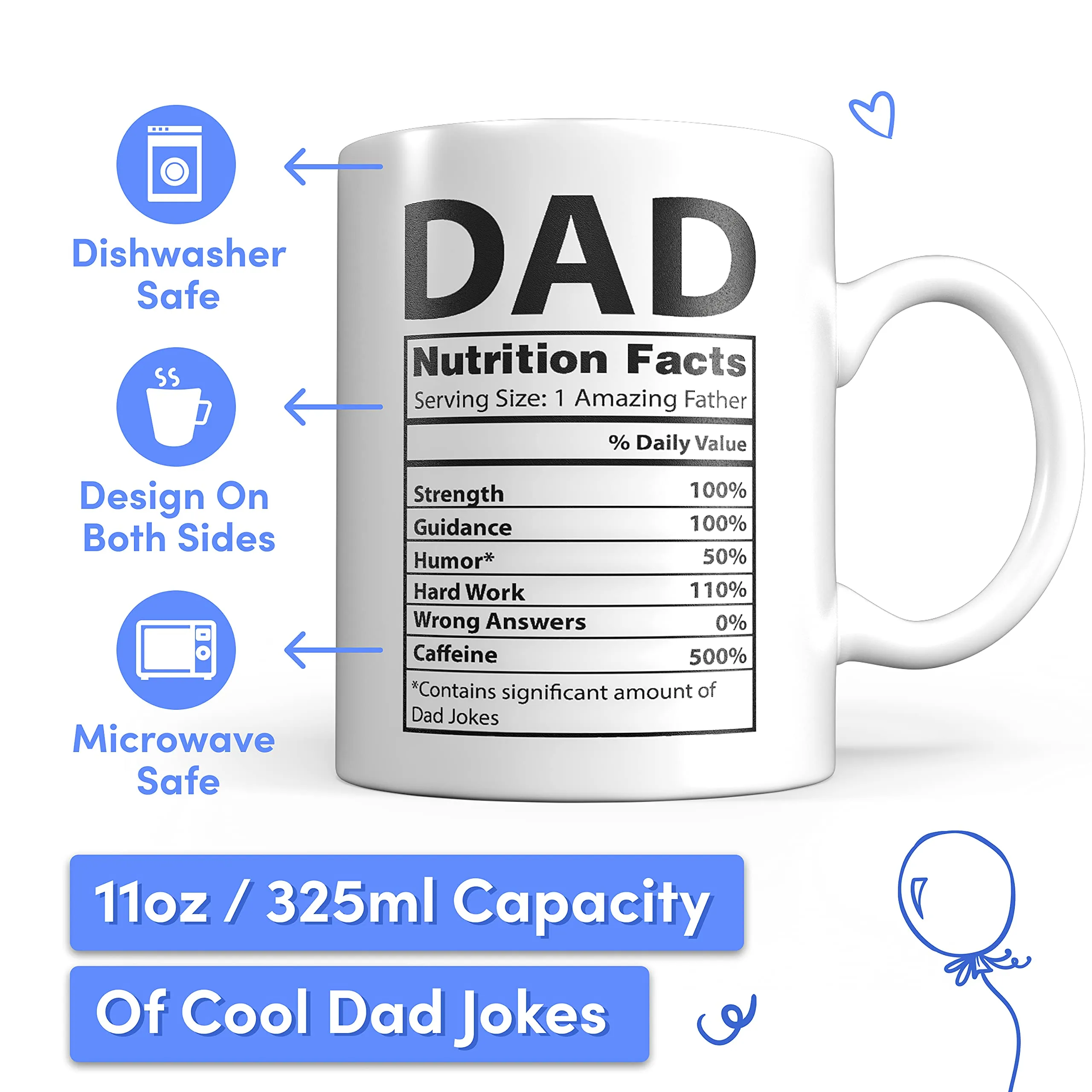 Dad Mug Birthday Gift From Daughter - Stocking Stuffer Ideas For The World'S Best Dad