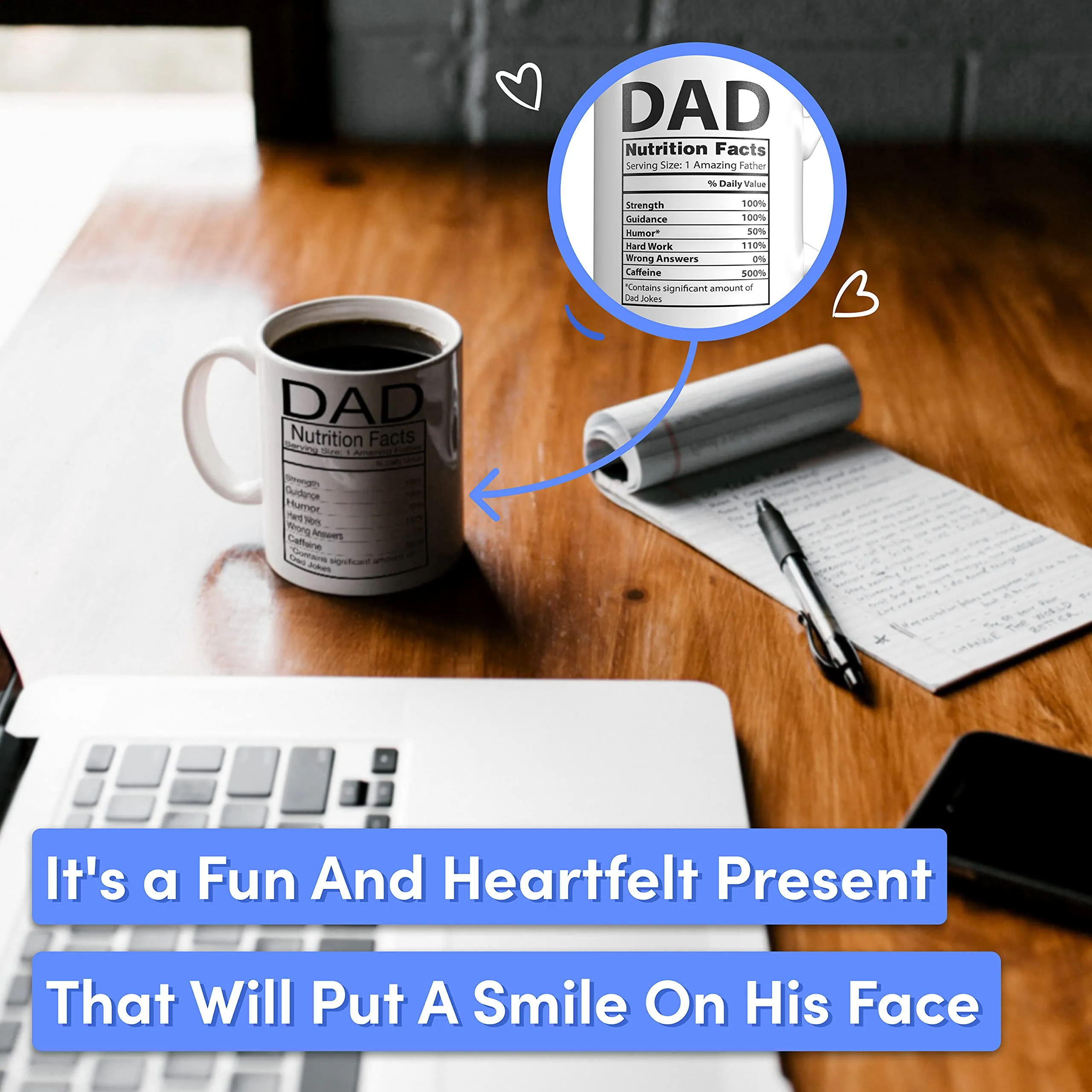 Dad Mug Birthday Gift From Daughter - Stocking Stuffer Ideas For The World'S Best Dad