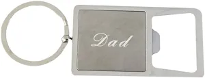 Dad Stainless Steel Bottle Opener Keychain