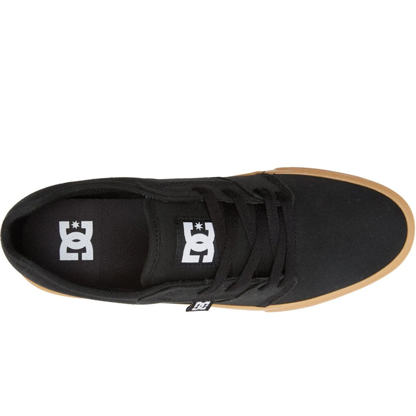 DC Shoes Mens Tonik TK Low Rise Canvas Trainers - Black