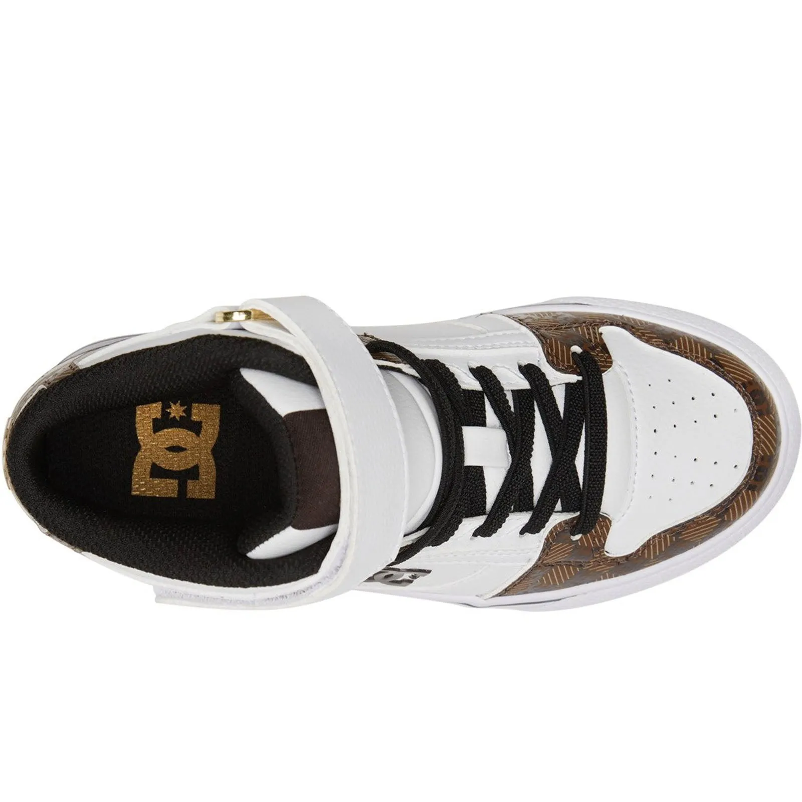 DC Shoes Pure Hi SE High Top Kids Faux Leather Trainers