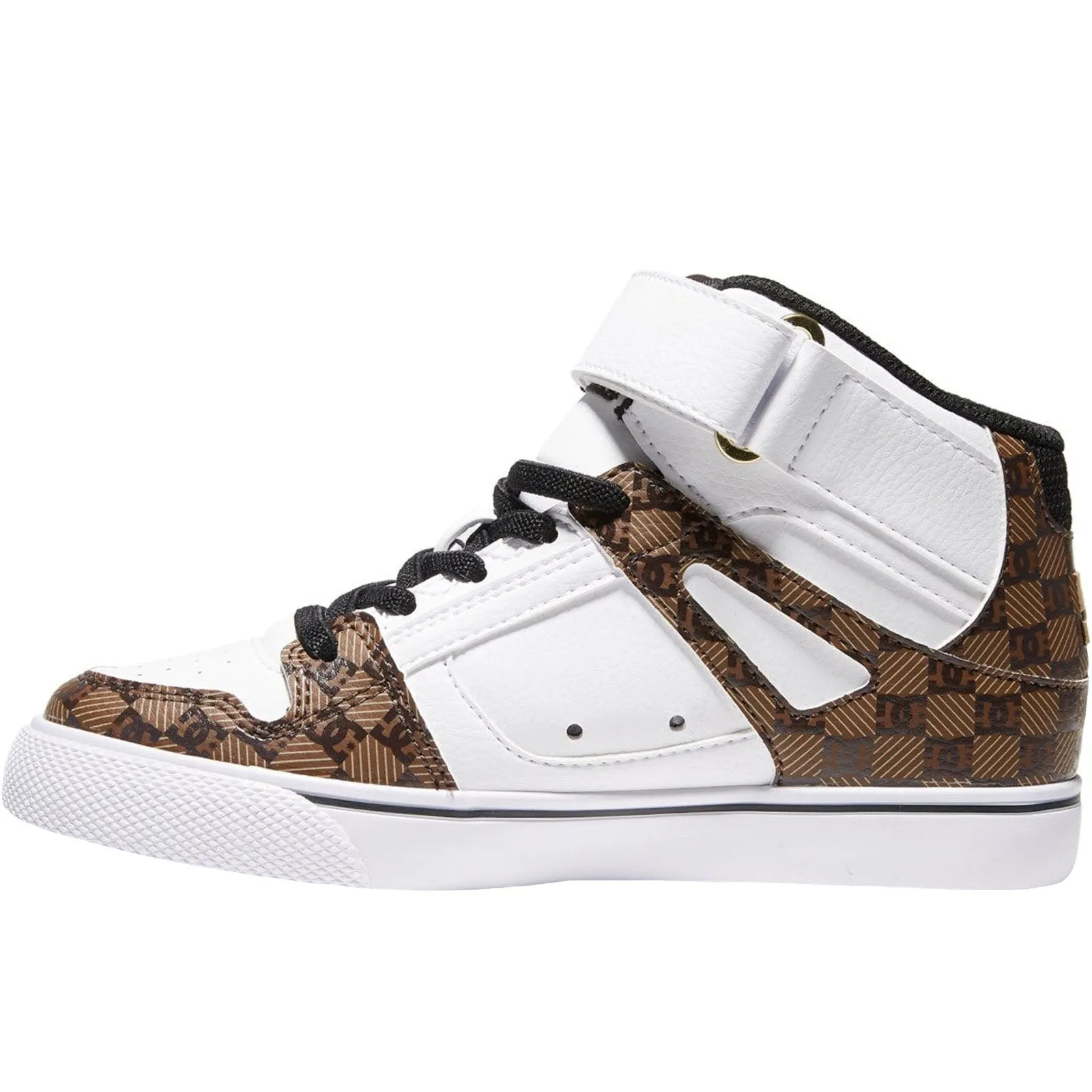 DC Shoes Pure Hi SE High Top Kids Faux Leather Trainers