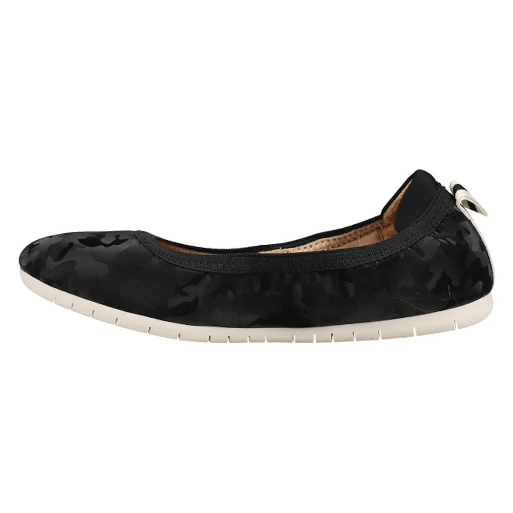 Devoted Black Camo Slip-On Flats