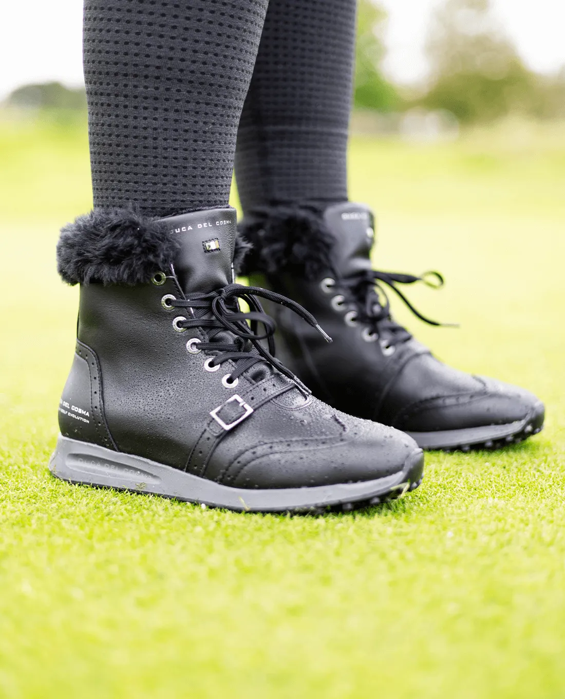 DUCA DEL COSMA Sabrina Waterproof Golf Boot Black