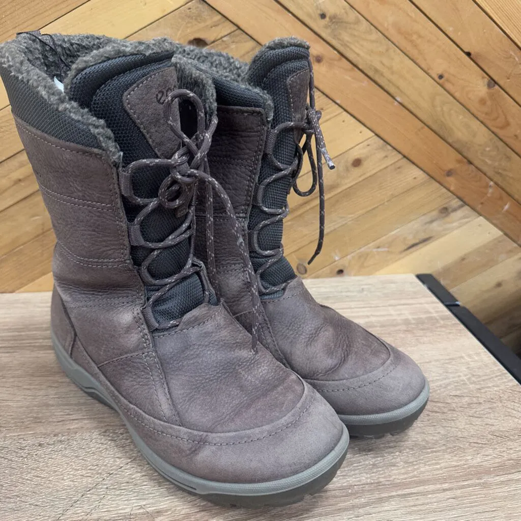 Ecco - Women's Leather Winter Boots - MSRP $270: Brown -women-W7