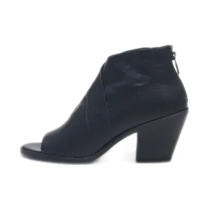 Eileen Fisher Peep Toe Leather Black Colour For Women