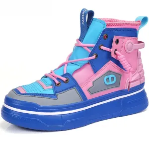 Elias Colorblock Patchwork High Top Sneakers