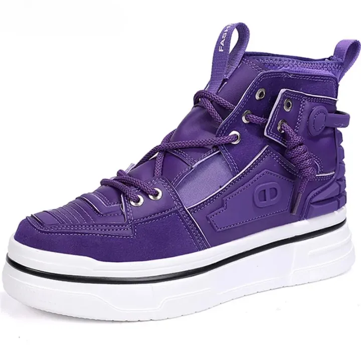 Elias Colorblock Patchwork High Top Sneakers