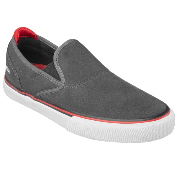 Emerica - Wino G6 Slip-On Dark Grey/Black/Red Shoes