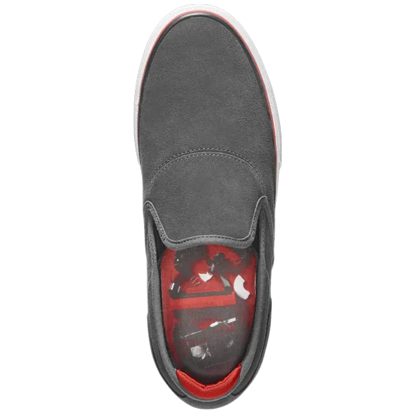 Emerica - Wino G6 Slip-On Dark Grey/Black/Red Shoes