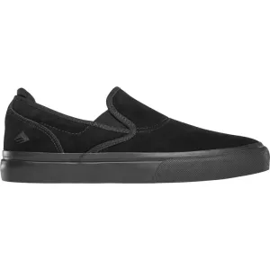 Emerica - Wino G6 Slip-On Youth Skate Shoes Black/Black (Size 4)