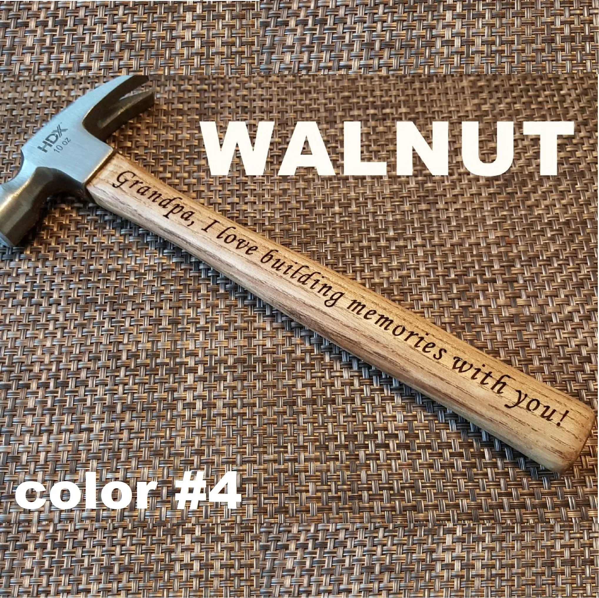 Engraved Hammer - Personalized Hammer with your quote or names