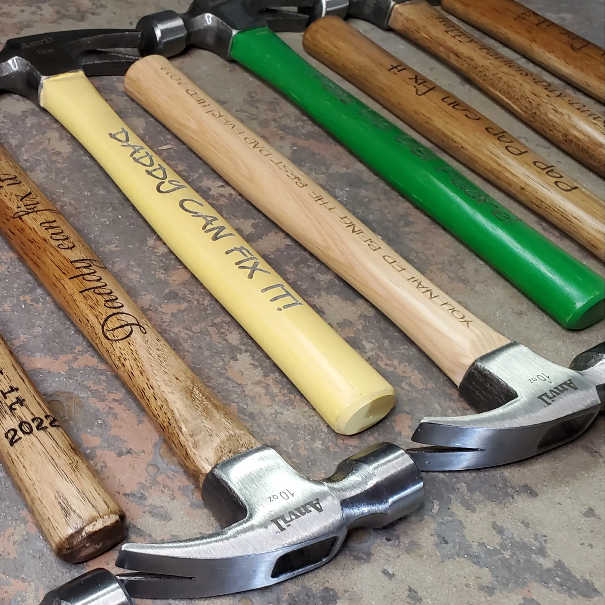 Engraved Hammer - Personalized Hammer with your quote or names