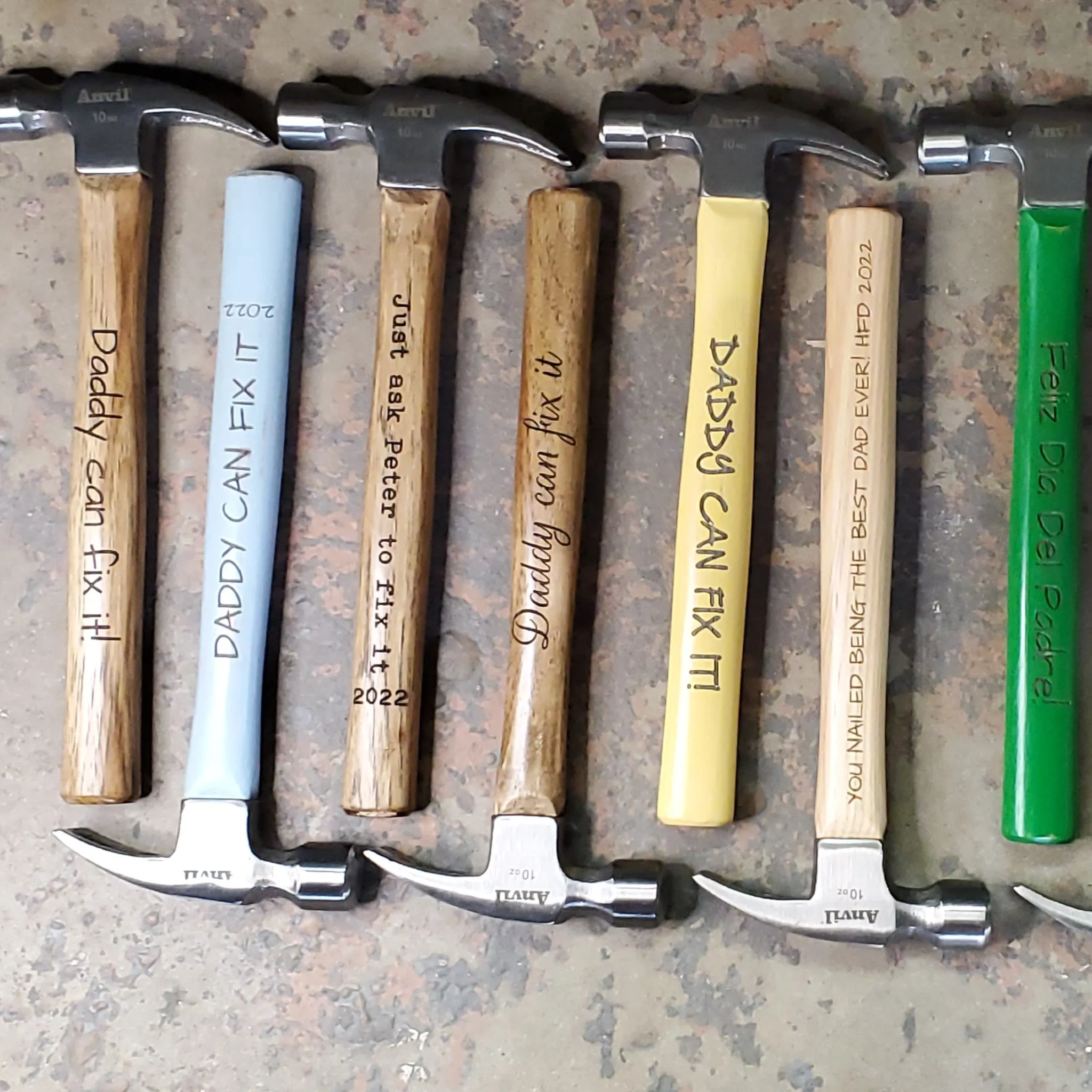 Engraved Hammer - Personalized Hammer with your quote or names