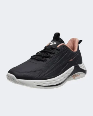 Erke Cushioning Women Running Shoes Black/Orange 12122303469-002