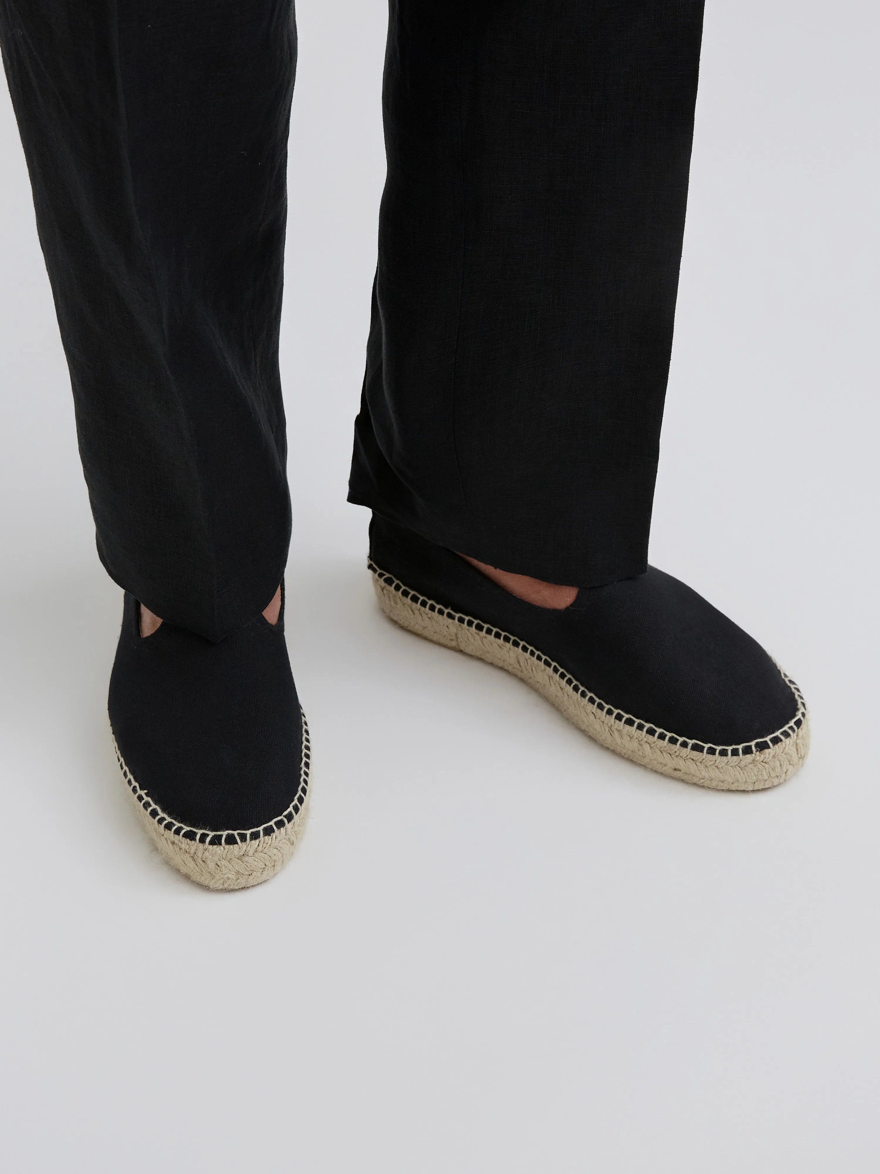 Espadrilles Black Canvas