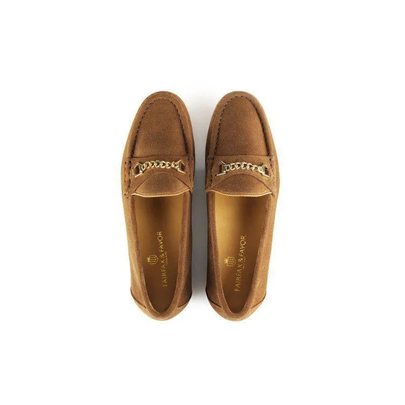 Fairfax & Favor Apsley Ladies Suede Loafer - Tan