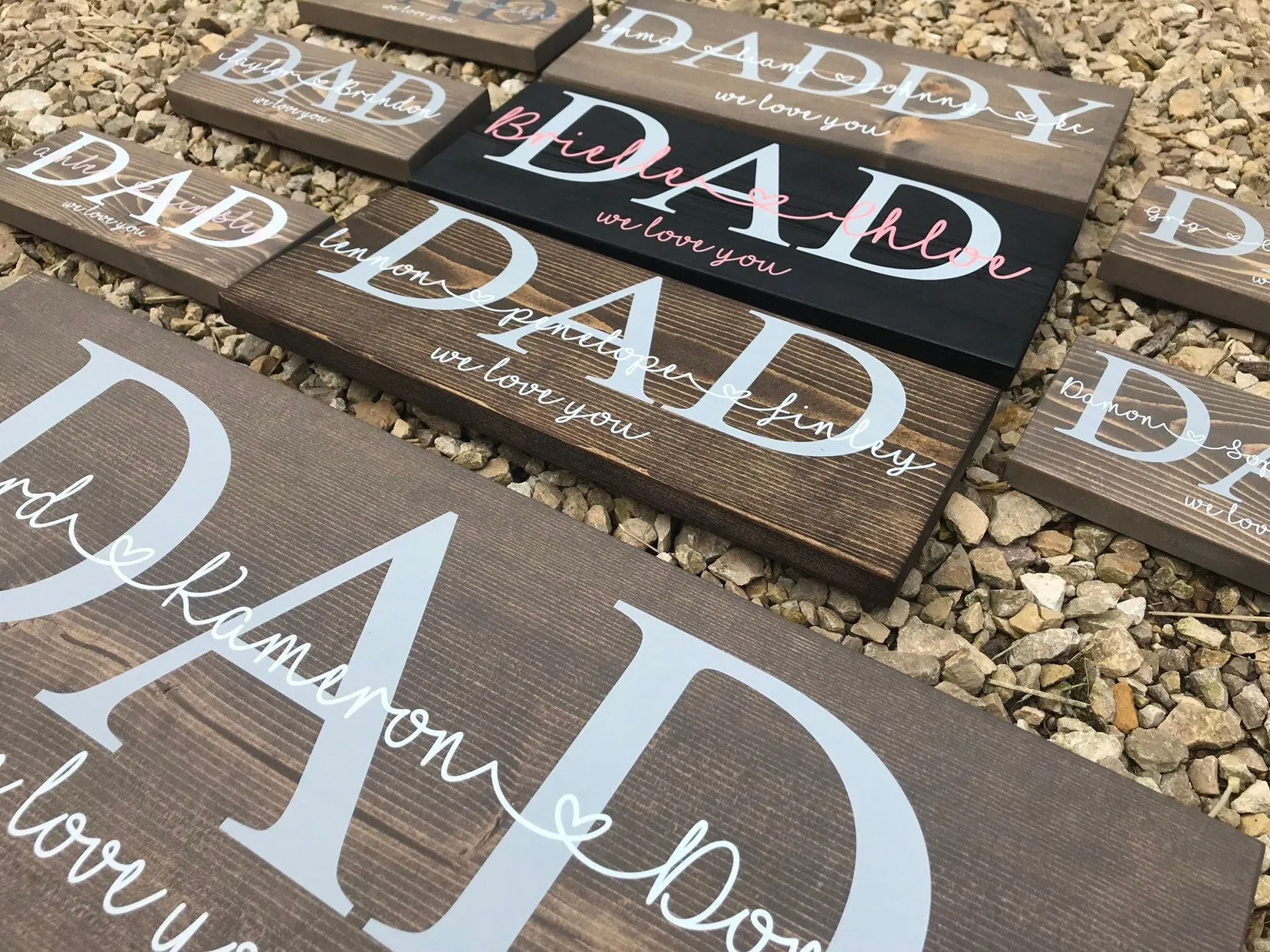 Father's Day Gift | Rustic Wood Dad Sign | Family Wall Sign | Family Sign Gift Idea | Dad Gift From Kids