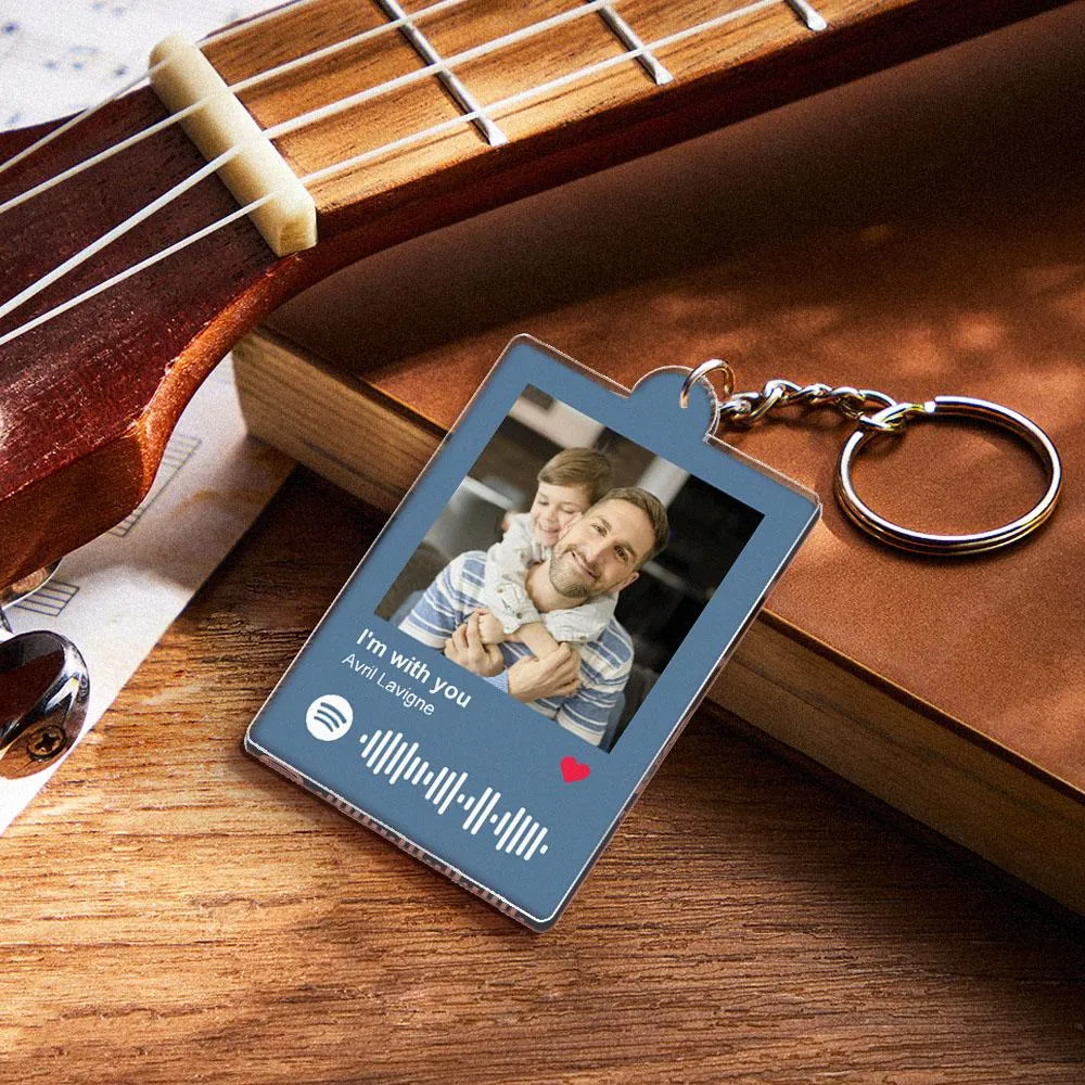 Father's Day Keychain Custom Color Keychain Engraved Keychain for Dad