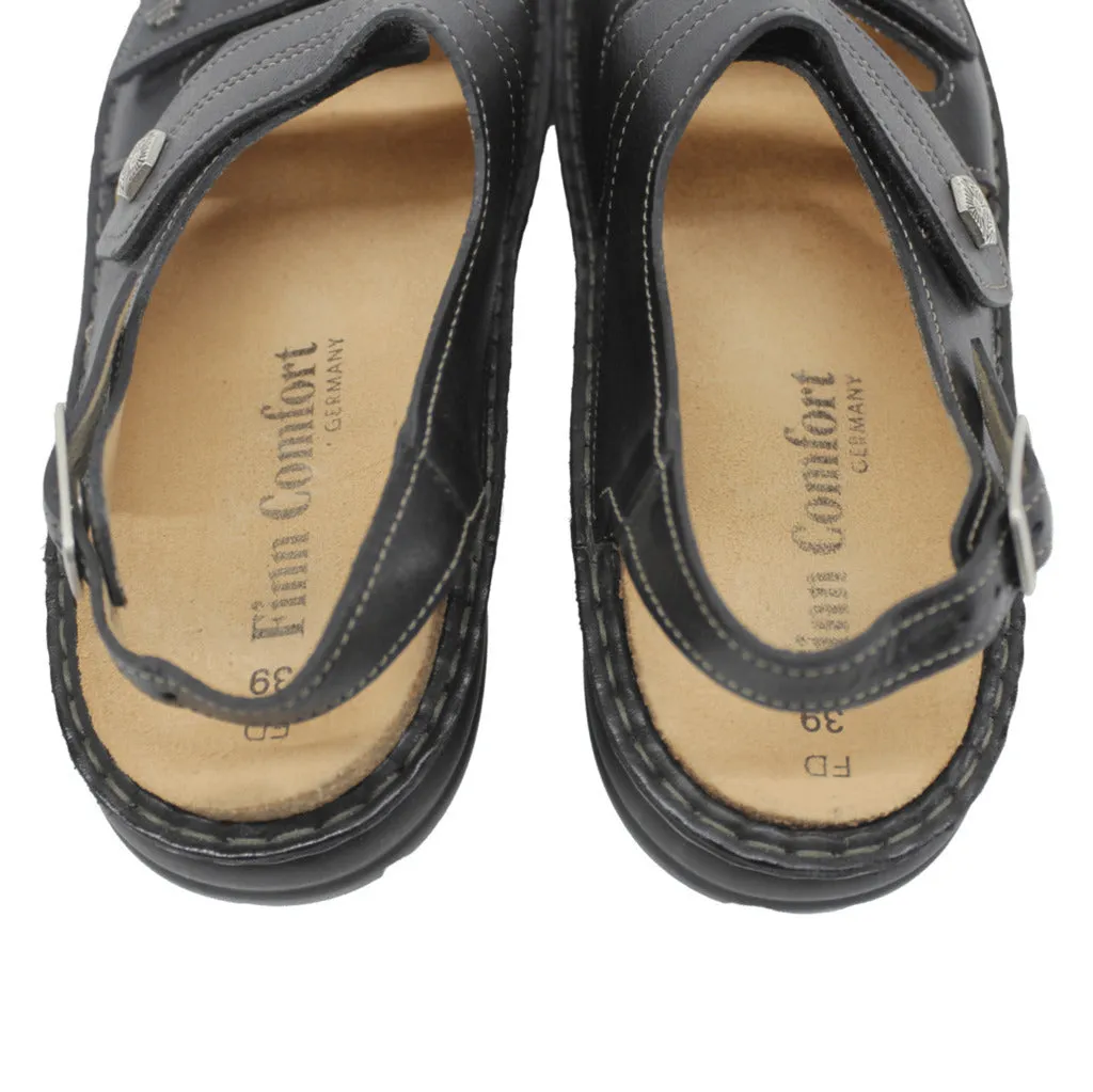 Finn Comfort 2560 Milos Nappaseda Black Womens Sandals - UK 6