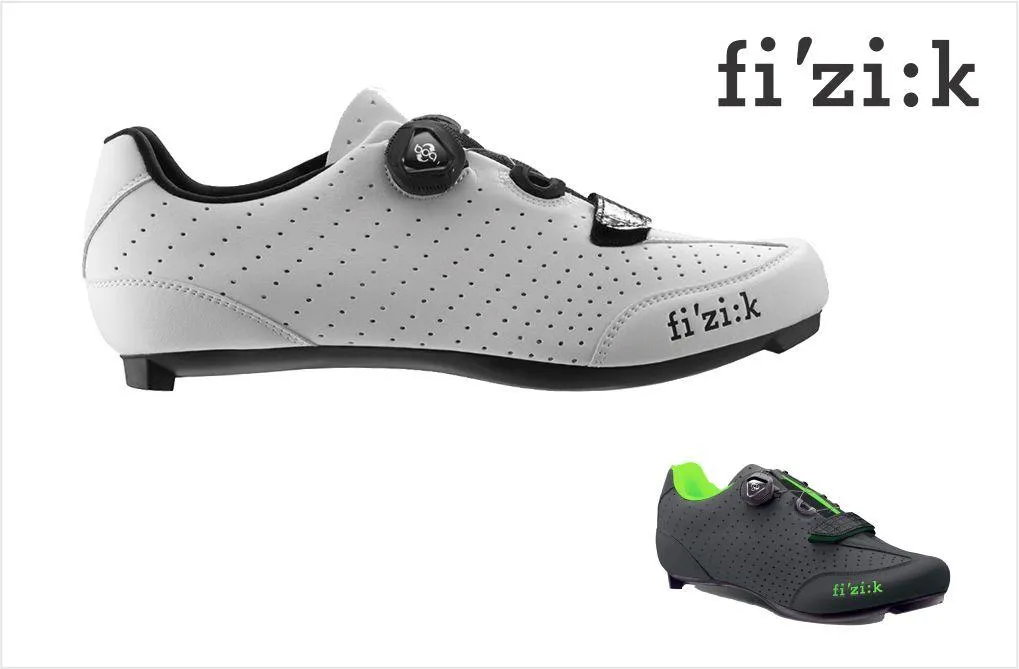 Fizik R3 Uomo BOA Road Cycling Shoes - White/Black