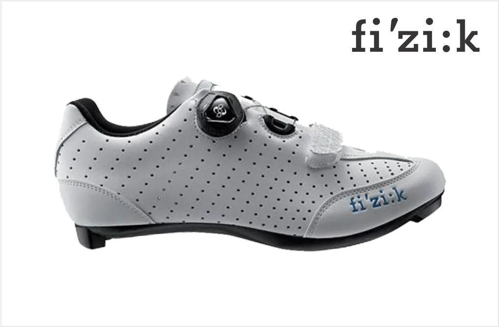 Fizik R3B Womens Road Cycling Shoes - White/Torquoise