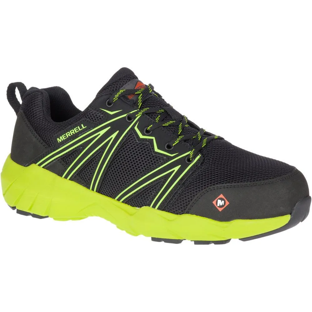 Fullbench Superlite Men's Alloy-Toe Work Shoes Black/Lime