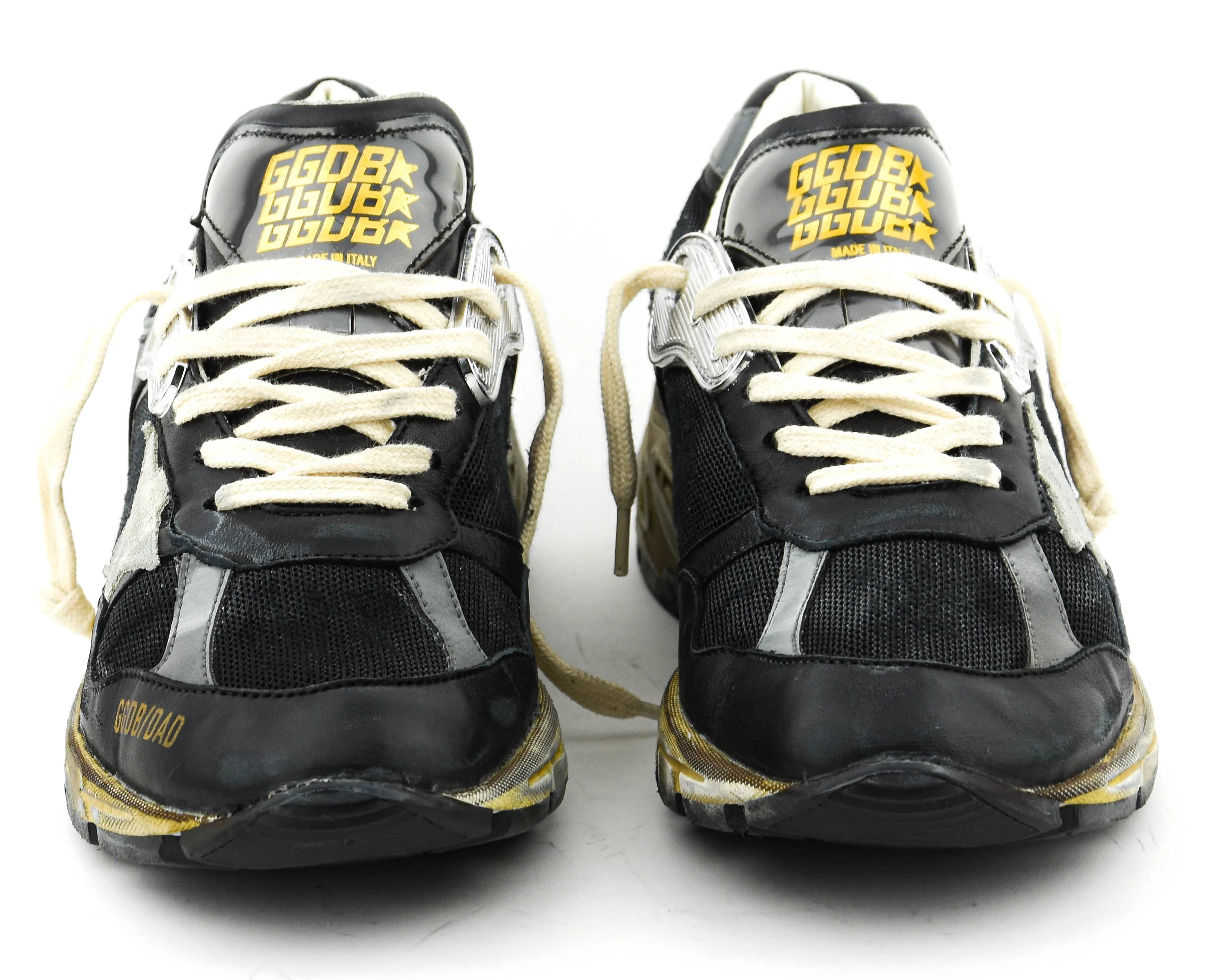 GOLDEN GOOSE DAD STAR BLACK SILVER