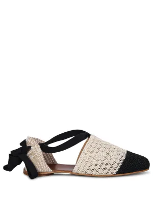 Gretel ivory/black espadrilles