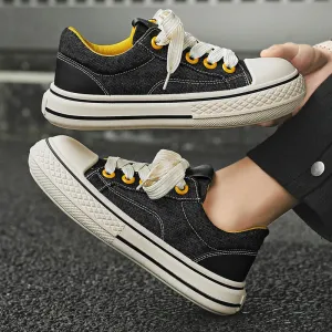 Hnzxzm Spring Espadrilles 2024 New Men's Korean Version of the Trend All Sports Board Shoes Students Casual Fashion Shoes Low Top